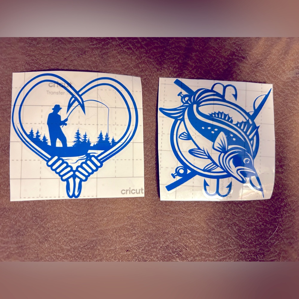 2 Vinyl Decal Bundle Fishing